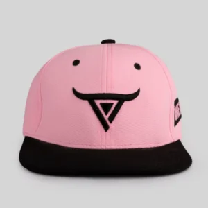 Unisex Black & Pink Snapback Cap by One Player - Image 2