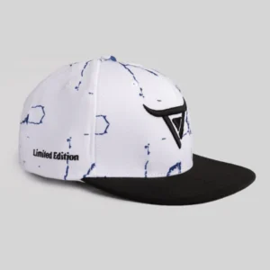 Unisex Black & White Snapback Cap by One Player - Image 1