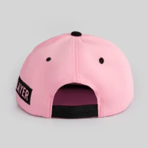 Unisex Black & Pink Snapback Cap by One Player - Image 3