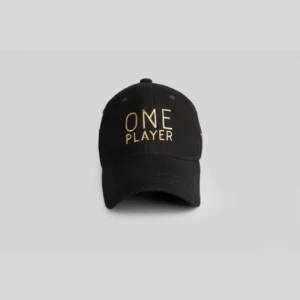 Unisex Black Baseball Cap by One Player - Image 2